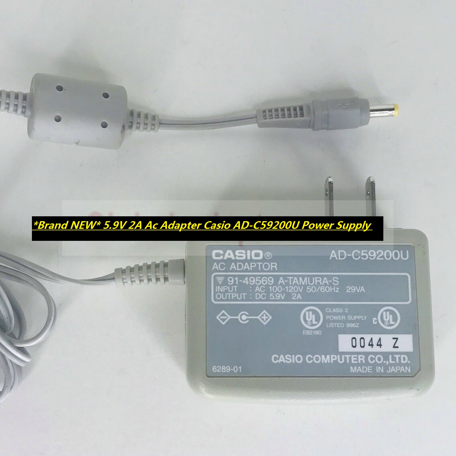 *Brand NEW* 5.9V 2A Ac Adapter Casio AD-C59200U Power Supply